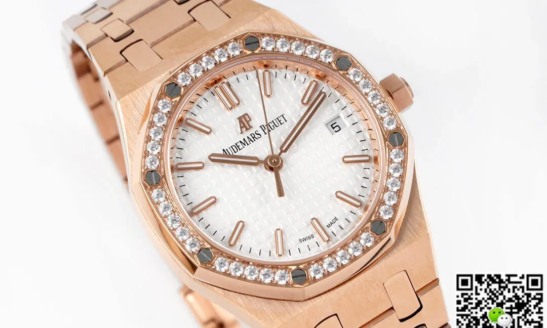 Audemars Piguet Royal Oak 77351OR.ZZ.1261OR.01 8F Factory 1:1 Best Edition Replica Watch Rose Gold Strap
